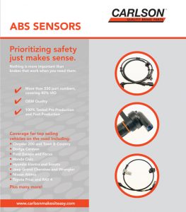 Carlson ABS Sensors Flyer Cover